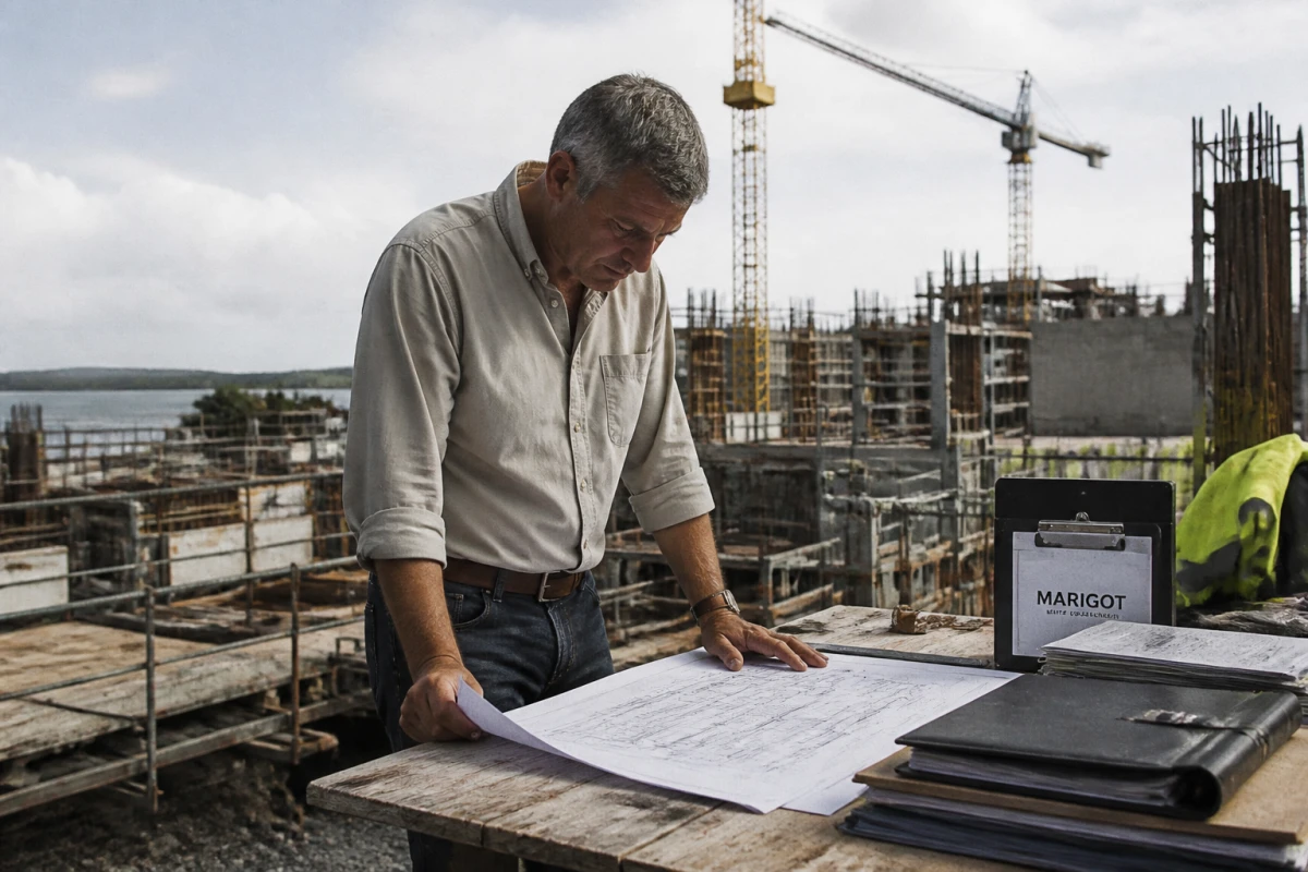 Pilotage chantier construction Saint-Lô