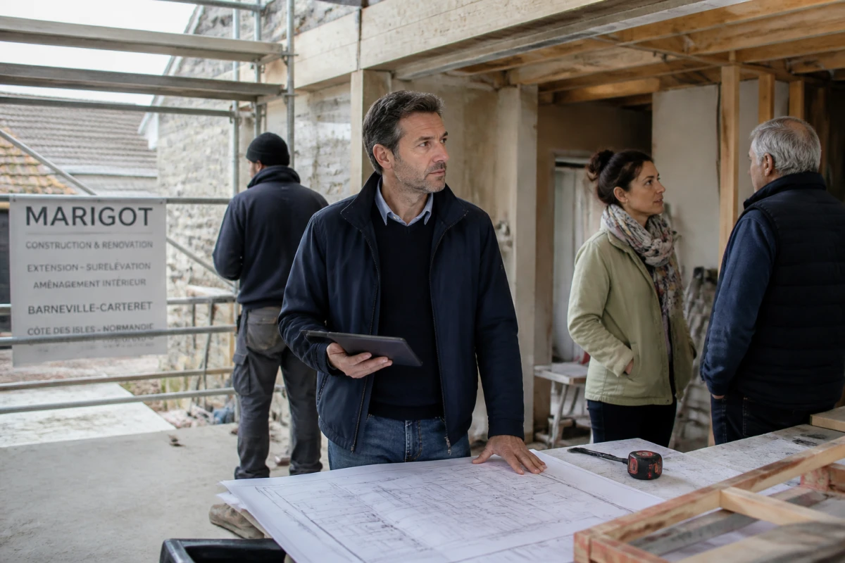 Suivi chantier agrandissement Coutances