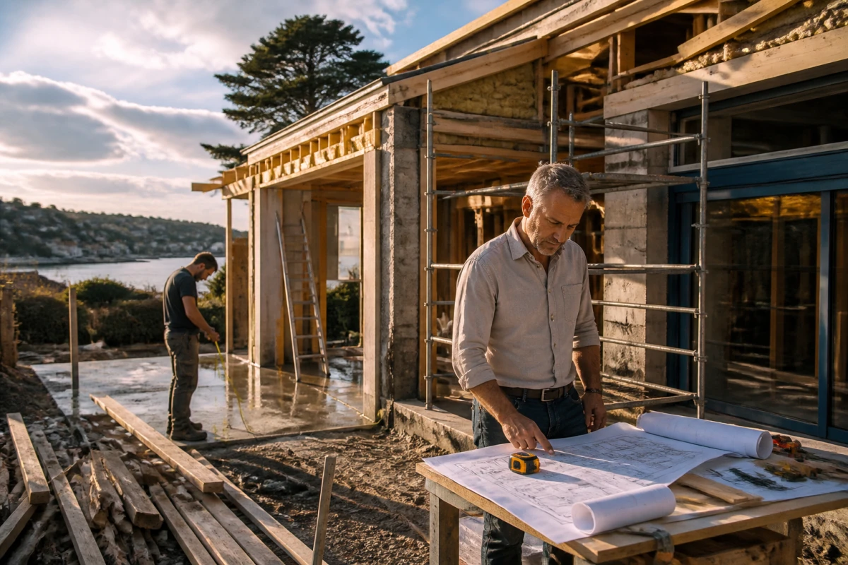 Suivi technique de chantier extension maison Avranches