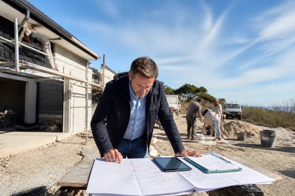 Supervision complète construction maison contemporaine Barneville-Carteret